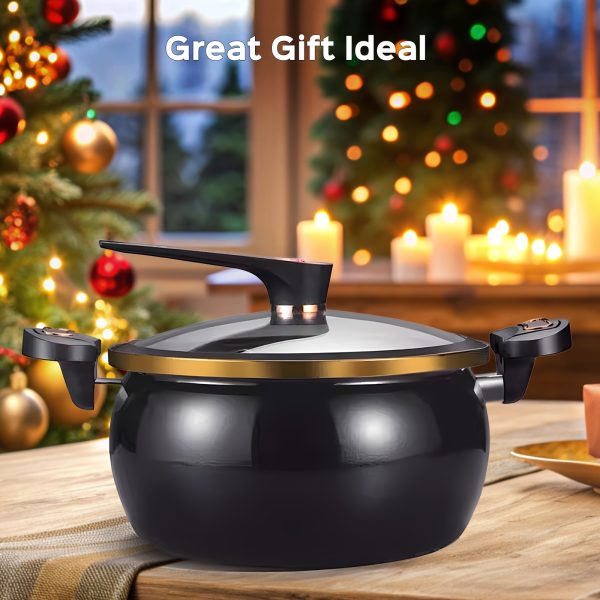 Large-Capacity Soup Pot | 8.45QT | Non-Stick | Twist-Lock Handle, Multi-Function, Quick Cooking | Cooking, Homes, Restaurants, Hotels, Fast Food Stores - Image 7