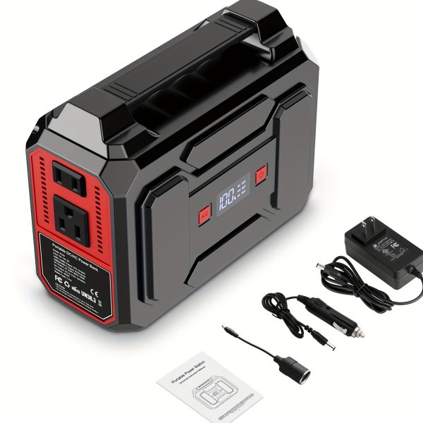 300W/200W Peak/100W Rated Portable Power Station Solar Generator(Panel Optional), 146Wh/296Wh High Capacity Battery Pack, 2x 110V AC Outlet, DC USB C Port, LED Light, Power Bank For Outdoor Camping Hiking Road Trip Cycling CPAP Hurricane Emergency - Image 11