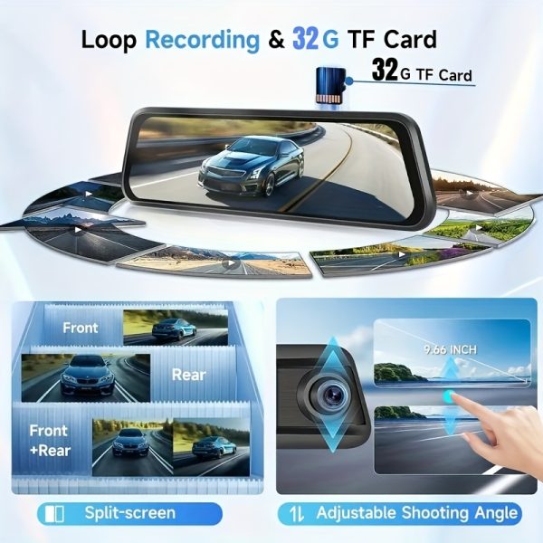 4K Touch Screen Mirror Dash Cam - Image 5
