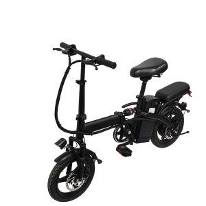 14-Inch Lightweight Folding Electric Bike, 500W Motor, 20 MPH, Long-Lasting Battery Life with Removable 48V 10.4AH Lithium Battery, Front Light & Disc Brake, Alloy Steel Frame, Black - Urban Commuter Style, Durable Design, Perfect Gift for Adults (Clearance Deal)