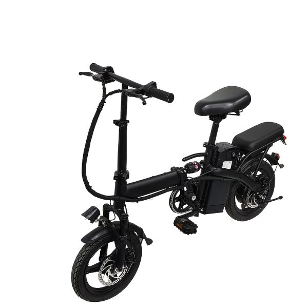 14-Inch Lightweight Folding Electric Bike, 500W Motor, 20 MPH, Long-Lasting Battery Life with Removable 48V 10.4AH Lithium Battery, Front Light & Disc Brake, Alloy Steel Frame, Black - Urban Commuter Style, Durable Design, Perfect Gift for Adults (Clearance Deal)