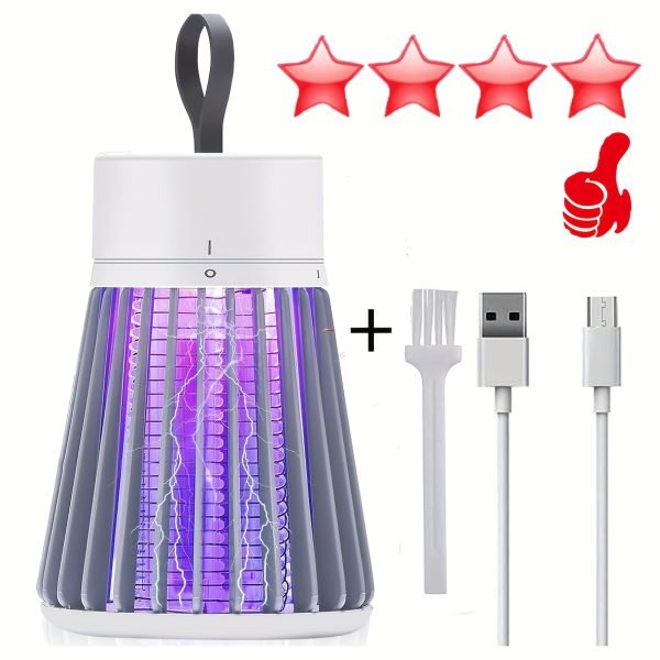 Bug Zapper, Mosquito Zapper Fly Trap Mosquito Killer Lamp USB Electric LED Mute Bed Bug Killer Indoor For Mosquito Insect Gnat Moth Fruit Flies With A Small Brush - Image 9