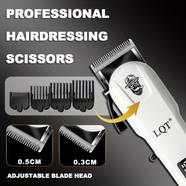 LQT 2/3pcs Electric Hairdressing Set/Men's Professional beauty and hairdressing Set/Holiday Gift Box/Suitable for families and barber shops/Digital display/LCD display screen/USB charging/ the perfect holiday gift for Father's Day and Valentine's Day - Image 3