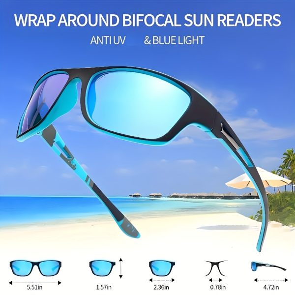 4-1pc High-quality polarized sports Fashion Glasses with adjustable straps, lightweight and durable. Perfect for cycling, driving, fishing, and premium golfing—an ideal gift choice for festive occasions - Image 2
