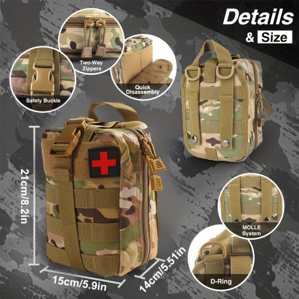 Outdoor Survival First Aid Kit - A Multi-functional Emergency Equipment For Outdoor Adventures, With A Compact And Portable Design For Hiking, Camping And Wilderness Preparation - Image 4