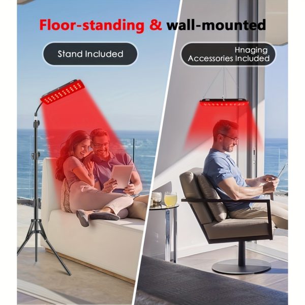 1-Pack Red Light Therapy Lamp For Mother'S Day Gift, Adjustable Stand With Dual Wavelength 660nm Red & 850nm Infrared Light Device, Home Body Facial Care Equipment - Image 6