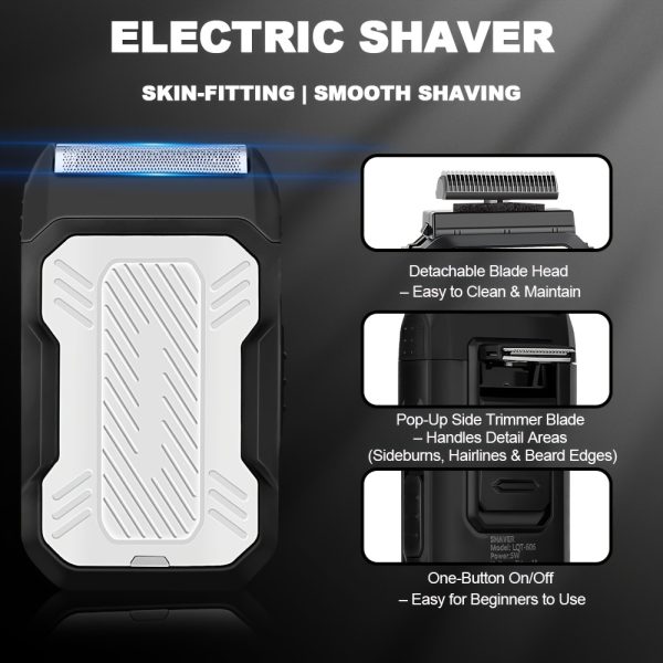 LQT 2/3pcs Electric Hairdressing Set/Men's Professional beauty and hairdressing Set/Holiday Gift Box/Suitable for families and barber shops/Digital display/LCD display screen/USB charging/ the perfect holiday gift for Father's Day and Valentine's Day - Image 10