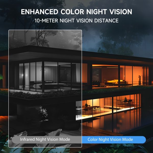 4pcs Solar Powered Outdoor Wireless Security Camera 1296P FHD, 3MP FHD Video Resolution Battery Powered CCTV Camera for Home Security Cloud/SD No Monthly Fee AI Motion Detection Spotlight IP65 Waterproof Color Night Vision 2-Way Audio View App Control - Image 8