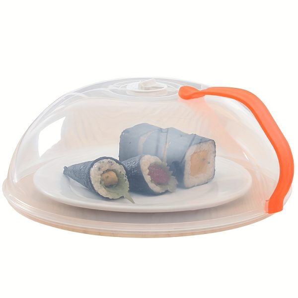 [Microwave Food Cover] 1pc Microwave Food Cover, Splash Proof Food Cover Lid with Steam Vents And Handle Microwave Oven Heating Cover, Steam Vent Microwave Oven Tray Cover Bowl Cover, Easy to Grip, Suitable for Microwave Ovens And Kitchen Supplies - Image 10