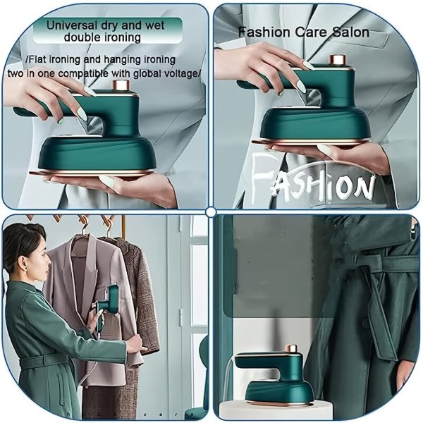 2025 Upgraded Mini Travel Clothes Iron - Portable Rotary Clothes Iron And Steam Iron, 3-in-1 Handheld, 10-Second Rapid Heat Up, Compact Wrinkle Reducer for Travel And At Home - Image 8