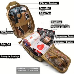 Outdoor Survival First Aid Kit - A Multi-functional Emergency Equipment For Outdoor Adventures, With A Compact And Portable Design For Hiking, Camping And Wilderness Preparation