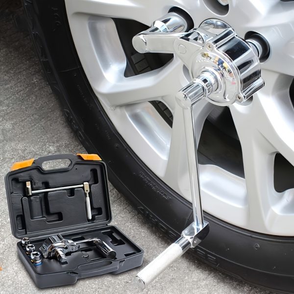 One Set Of Steel Torque Multiplier Wrench Set with 17mm-19mm-21mm Socket