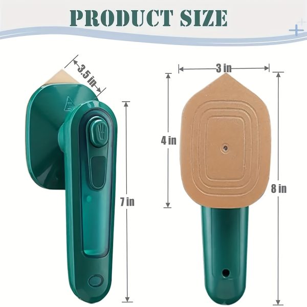 2025 Upgraded Mini Travel Clothes Iron - Portable Rotary Clothes Iron And Steam Iron, 3-in-1 Handheld, 10-Second Rapid Heat Up, Compact Wrinkle Reducer for Travel And At Home - Image 5
