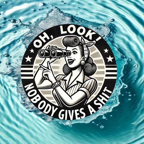 [Humorous Iron Sign] Humorous 8x8 Inch Round Iron Sign, 1pc "Nobody Gives a Shit" Wall Art | Decorative Metal Plaque for Home, Garage, Street, Backyard, Club, Bar, Cafe - Gift Idea - Image 7