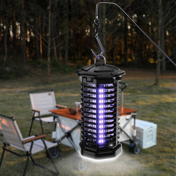 Bug Zapper Outdoor Indoor Electric Mosquito Lamp Fly Zapper Killer Effective 4200V Plug In for Home Patio Office Courtyar - Image 5