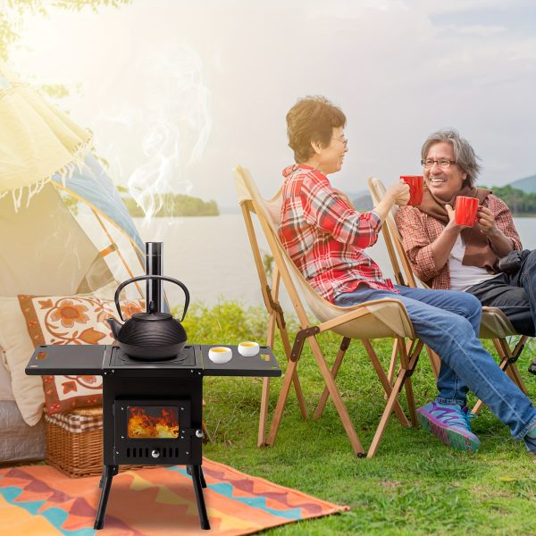 Outdoor BBQ Charcoal Grill & Smoker with Built-in Thermometer, Heavy-Duty Steel Construction, Spacious Cooking Area (31x16x19") - for Backyard, Camping, Patio - Portable Barbecue Pit with Temperature Control - No Electricity Needed - Ideal for Smoking, Grilling, Roasting, Camping Cooker, Compact Design, Robust Design, Home Chefs - Image 7
