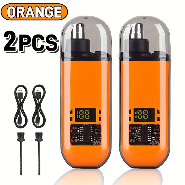 2PACKS Rechargeable Ear And Nose Hair Trimmer For Men Battery Operated - Compact, Portable Electric Clipper Nose Hair Remover Tool For Men Or Women, Nose Hair Removal Electric, Fast Charging Long-Lasting Battery, Ideal Gifts For Dad From Daughter/Son - Image 7
