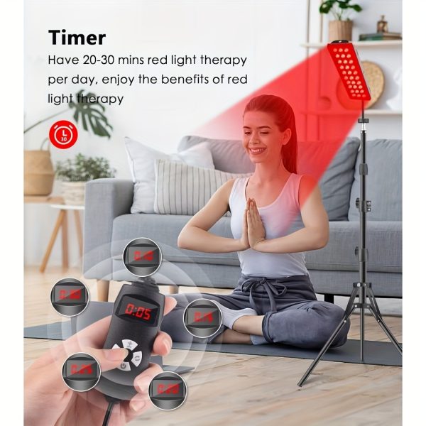 1-Pack Red Light Therapy Lamp For Mother'S Day Gift, Adjustable Stand With Dual Wavelength 660nm Red & 850nm Infrared Light Device, Home Body Facial Care Equipment - Image 4