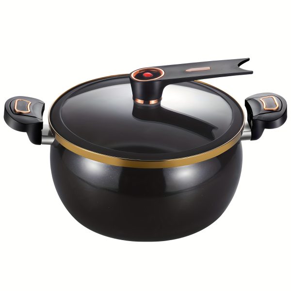 Large-Capacity Soup Pot | 8.45QT | Non-Stick | Twist-Lock Handle, Multi-Function, Quick Cooking | Cooking, Homes, Restaurants, Hotels, Fast Food Stores - Image 4