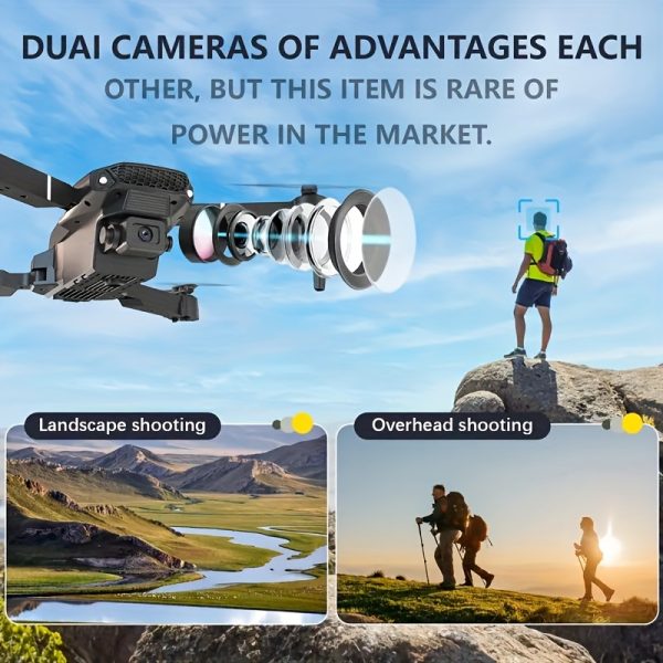 Drone With 1080P Camera For Beginners, Kids And Adults, Foldable Remote Control Drone With Voice Control, Gestures Selfie, Altitude Hold, One Key Start, 3D Flips, Toy For Beginners And Kids - Image 7