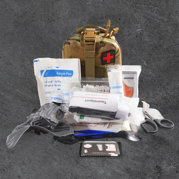 Outdoor Survival First Aid Kit - A Multi-functional Emergency Equipment For Outdoor Adventures, With A Compact And Portable Design For Hiking, Camping And Wilderness Preparation - Image 3