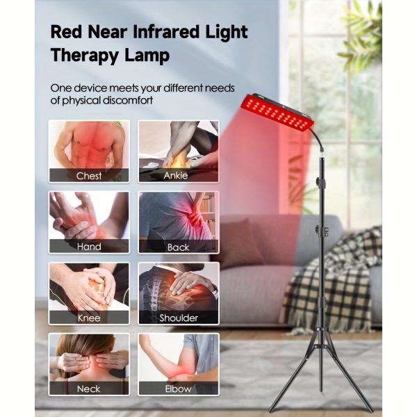 Red Light Therapy Lamp With Height Adjustable Stand - Image 5