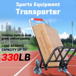 1pc Folding Trolley, with Wheel Design, Is Convenient for Climbing Stairs. It Is A Portable Aluminum Trolley with A Telescopic Handle And Rubber Wheels, Suitable for Moving, Shopping, Traveling And Office Use