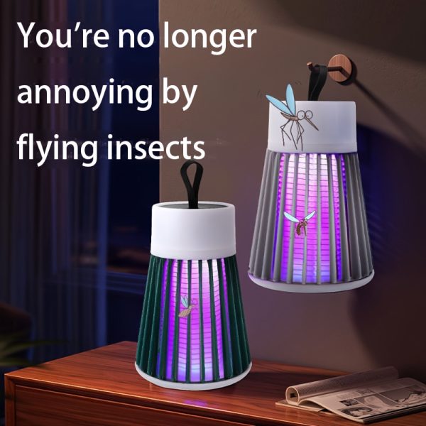 Bug Zapper, Mosquito Zapper Fly Trap Mosquito Killer Lamp USB Electric LED Mute Bed Bug Killer Indoor For Mosquito Insect Gnat Moth Fruit Flies With A Small Brush - Image 2