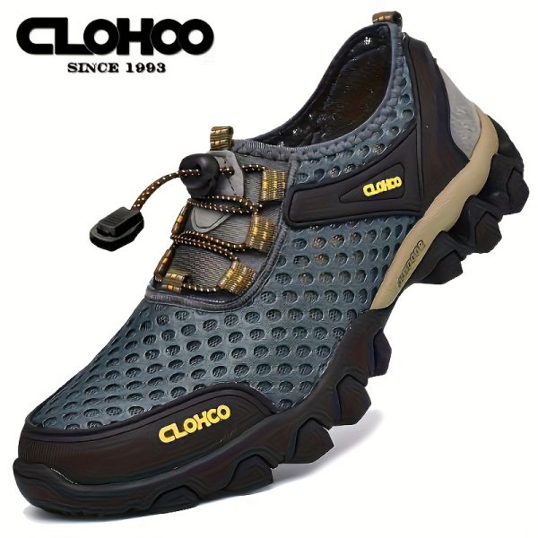 CLOHOO Mens Fashionable Mesh Sandals - Ultimate Comfort, Breathable & Durable, Non-slip Sport Shoes for Outdoor Adventures - Perfect for Walking, Running, Hiking, All Seasons - Image 15
