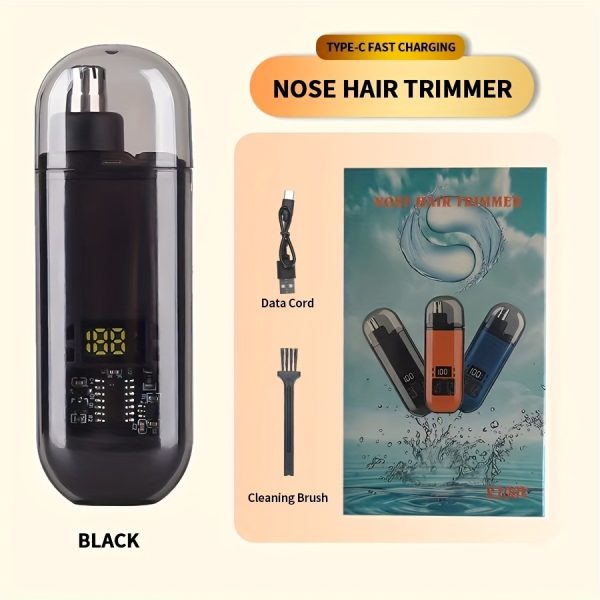 2PACKS Rechargeable Ear And Nose Hair Trimmer For Men Battery Operated - Compact, Portable Electric Clipper Nose Hair Remover Tool For Men Or Women, Nose Hair Removal Electric, Fast Charging Long-Lasting Battery, Ideal Gifts For Dad From Daughter/Son - Image 6