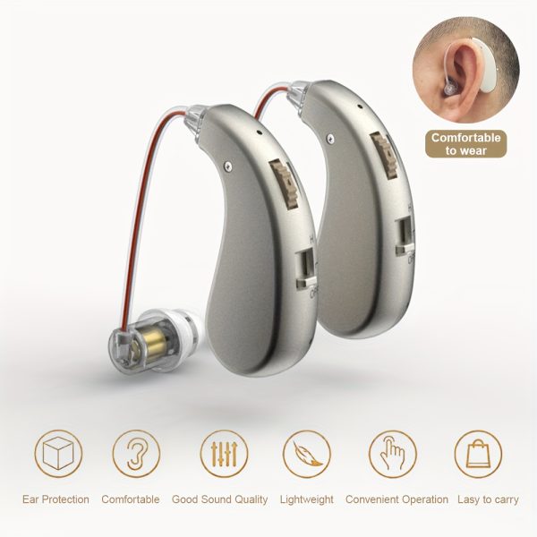 Hearing AIDS With A Pair Of Headphones, Digital Charging Hearing AIDS For The Elderly With Noise Cancellation Function, Hearing Aid Equipment For Hearing Loss - Image 2