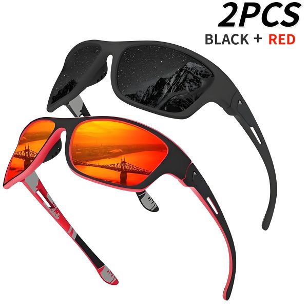 4-1pc High-quality polarized sports Fashion Glasses with adjustable straps, lightweight and durable. Perfect for cycling, driving, fishing, and premium golfing—an ideal gift choice for festive occasions - Image 18