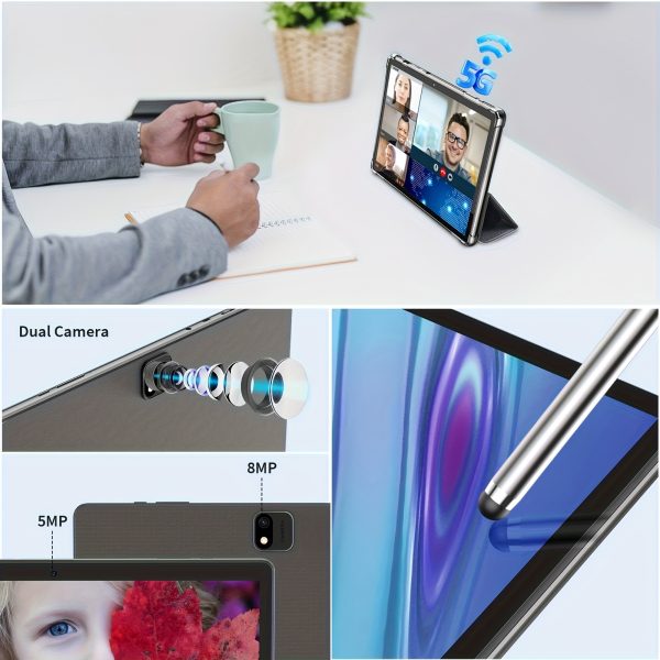 10 Inch HD Touch Screen Android Tablet - Tablets with 3GB RAM, 64GB ROM, 512GB Expand, WiFi, Wireless, Dual Camera, GMS Certification and Latest Android 13 OS - Image 10