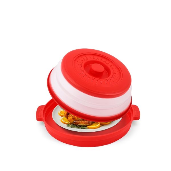 [Microwave Food Cover] 1pc Microwave Food Cover, Splash Proof Food Cover Lid with Steam Vents And Handle Microwave Oven Heating Cover, Steam Vent Microwave Oven Tray Cover Bowl Cover, Easy to Grip, Suitable for Microwave Ovens And Kitchen Supplies - Image 11
