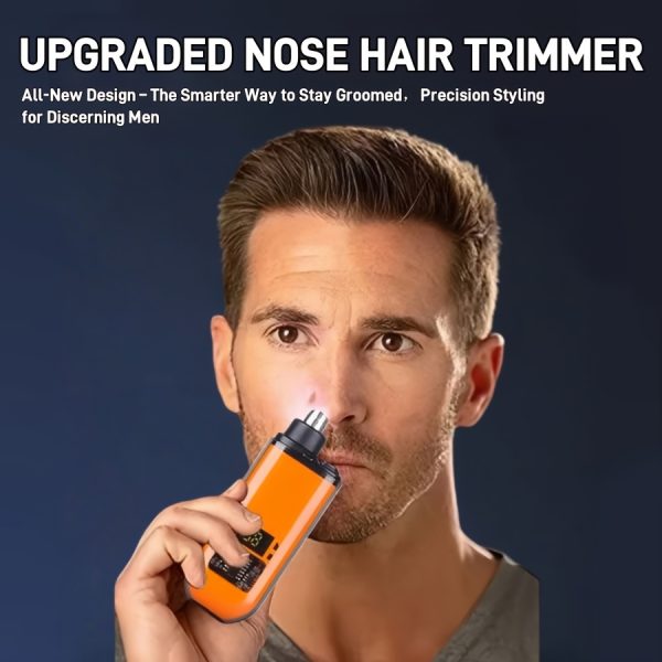 2PACKS Rechargeable Ear And Nose Hair Trimmer For Men Battery Operated - Compact, Portable Electric Clipper Nose Hair Remover Tool For Men Or Women, Nose Hair Removal Electric, Fast Charging Long-Lasting Battery, Ideal Gifts For Dad From Daughter/Son - Image 3