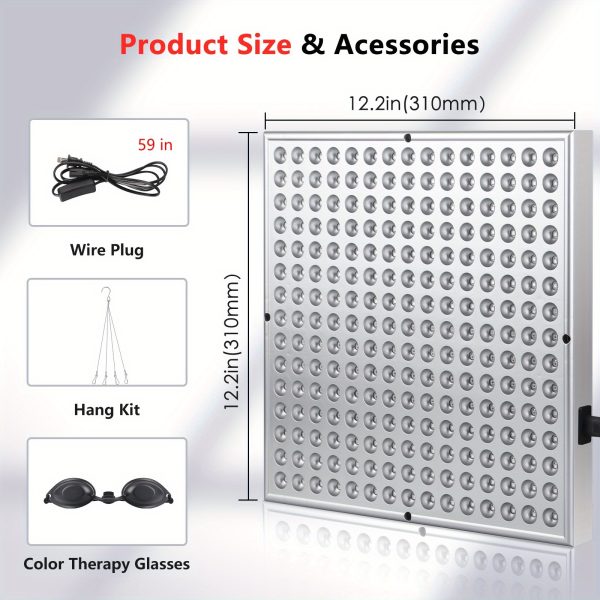 1-Pack 225 LEDs Dual Wavelength Red Light Therapy Panel - Image 3