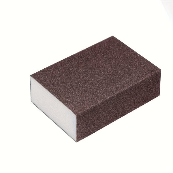 [Heavy-Duty Scouring Pad] Durable Heavy-Duty Diamond Sand Scouring Pad | Rust & Stain Remover for Kitchen Pots & Pans, Polyurethane Cleaning Sponge for Home & Dorm Use, Effective Scrubber - Image 3