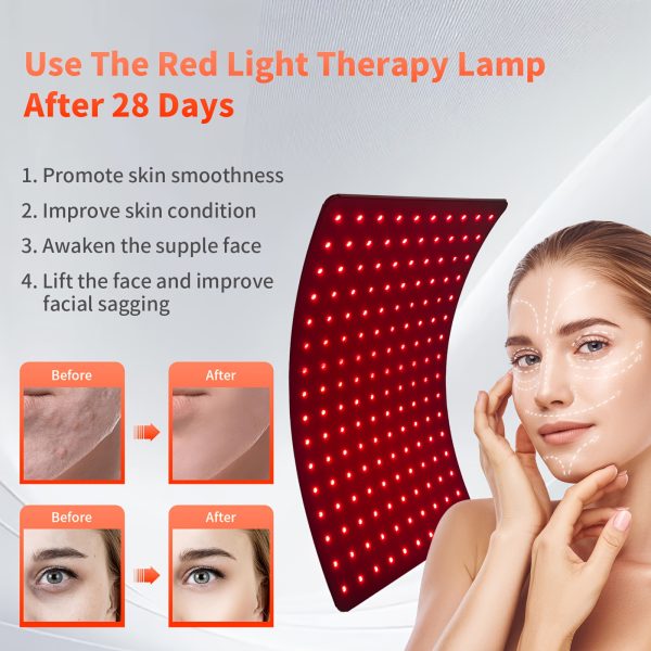 ELVISH Red Light Therapy For Body, Infrared Light Therapy Lamp With Stand Portable 660nm 850nm Red Light Therapy For Face Body Back Home Heating Red Light Therapy For Women Men - Image 6