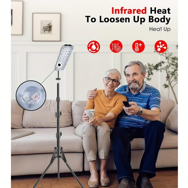 1-Pack Red Light Therapy Lamp For Mother'S Day Gift, Adjustable Stand With Dual Wavelength 660nm Red & 850nm Infrared Light Device, Home Body Facial Care Equipment - Image 2