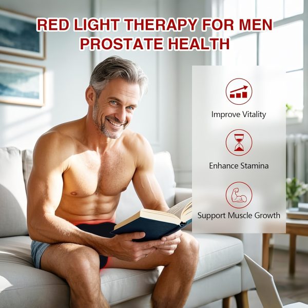 KTS The Red Light Device Is Designed for Male Health, Using 660nm And 850nm Wavelengths. It Deeply Penetrates The Light Beige, Promoting Male Health. - Image 4
