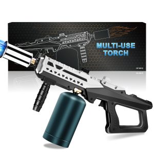Propane Grill Torch Gun - Cooking Torch Head Max. 800, 000 BTUs - Culinary Torch Sous Vide - Adjustable Flamethrower for BBQ, Campfire, Charcoal Wood Grills(Tank Not Included)