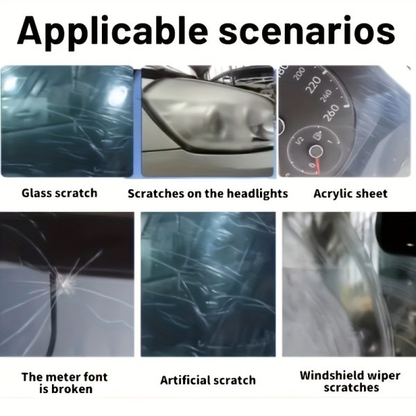Multi-Purpose Glass And Lens Scratch Repair Kit - Restores Clarity And Smooth Surface - for Car Windows, Side Mirrors, Watch Glass, Eyeglasses And Glasses - Image 9