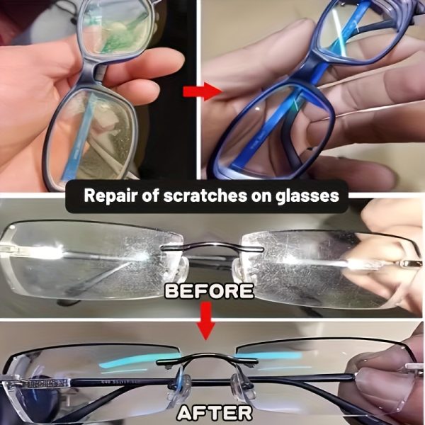 Multi-Purpose Glass And Lens Scratch Repair Kit - Restores Clarity And Smooth Surface - for Car Windows, Side Mirrors, Watch Glass, Eyeglasses And Glasses - Image 8