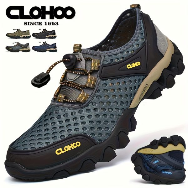 CLOHOO Mens Fashionable Mesh Sandals - Ultimate Comfort, Breathable & Durable, Non-slip Sport Shoes for Outdoor Adventures - Perfect for Walking, Running, Hiking, All Seasons - Image 6