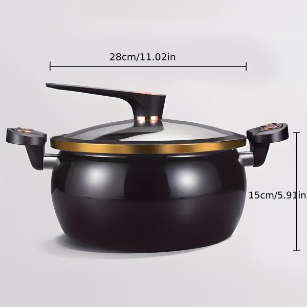 Large-Capacity Soup Pot | 8.45QT | Non-Stick | Twist-Lock Handle, Multi-Function, Quick Cooking | Cooking, Homes, Restaurants, Hotels, Fast Food Stores - Image 3