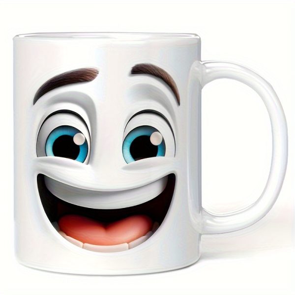 [Ceramic Coffee Mug] 11oz Fun 3D Cartoon Face Ceramic Coffee Mug - Leak-Proof, Insulated, Dishwasher Safe - Perfect Birthday & Holiday Gift - Image 2