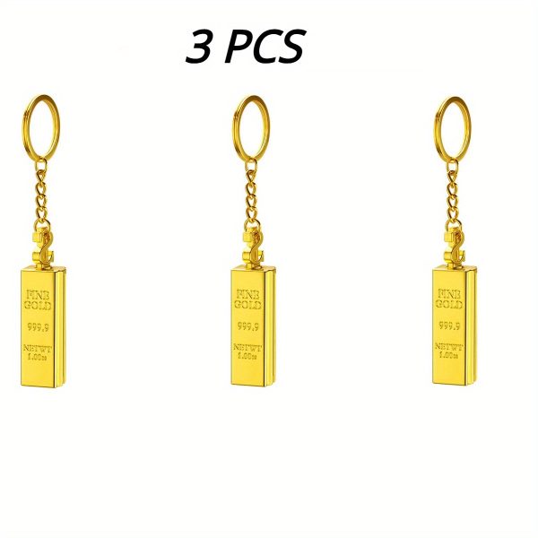 1/3/5pcs Permanent Lighter, Creative Golden Bar Small Match Stick, Multi-functional Metal Kerosene Lighter, Mini Igniter, Suitable for Outdoor Camping Fire-making, Gift for Boyfriend Or Father (without Oil), Without Battery - Image 6