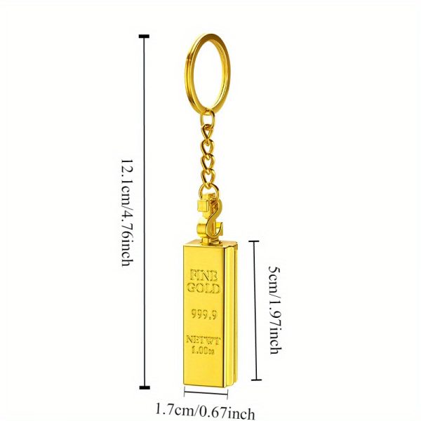 1/3/5pcs Permanent Lighter, Creative Golden Bar Small Match Stick, Multi-functional Metal Kerosene Lighter, Mini Igniter, Suitable for Outdoor Camping Fire-making, Gift for Boyfriend Or Father (without Oil), Without Battery - Image 3