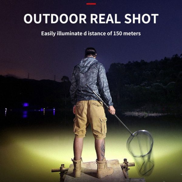 Buy One Get One Free, Total of 2pcs Multi-Purpose 5LED Headlight Headlight Flashlight Outdoor Usb Charging Fishing Headlight Strong Light Four Mode Headlight Flashlight for Camping, Work, Maintenance, Car Maintenance, Decoration - Image 2