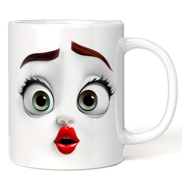 [Ceramic Coffee Mug] 11oz Fun 3D Cartoon Face Ceramic Coffee Mug - Leak-Proof, Insulated, Dishwasher Safe - Perfect Birthday & Holiday Gift - Image 9